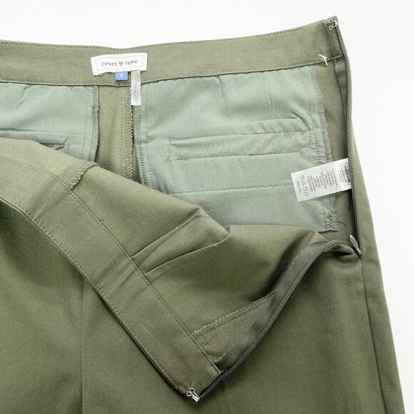 NEW Court & Rowe Womens 6 Kinsey Pant Olive Fern Green Career Trouser Stretchy - Picture 7 of 11